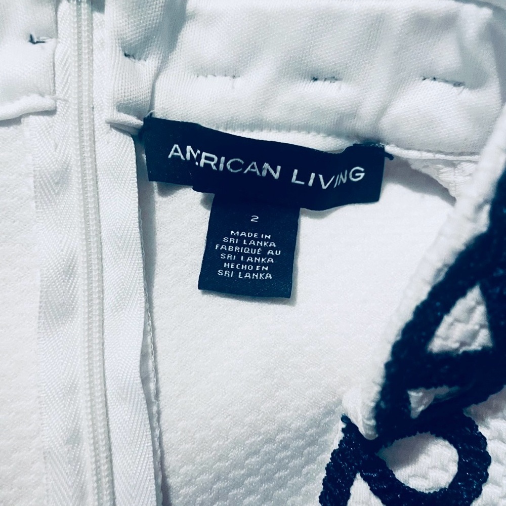 Crisp Embroidered V-neck Vacation Beach Boating Nautical Coastal - Picture 8 of 12